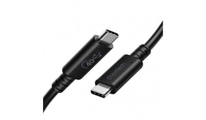 Cable CHOETECH USB4, Type-C - Type-C, 40Gbps, 100W, 20V/ 5A, 8K/ 60HZ, 0.8m