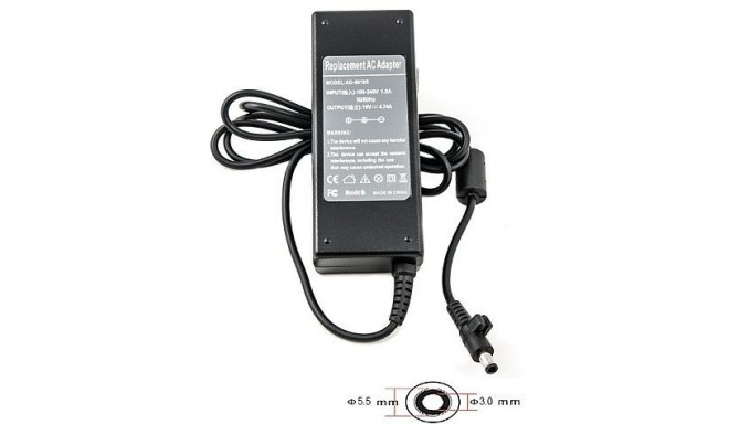 Laptop Power Adapter SAMSUNG 90W: 19V, 4.74A