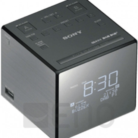 Sony digitaalne kellraadio XDR-C1DBP, hõbedane-must