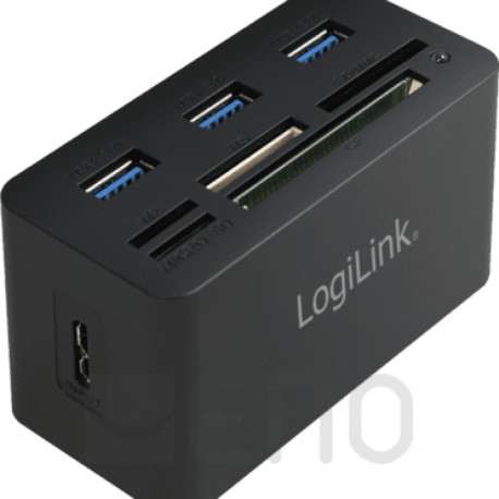 LogiLink USB 3.0-Hub 3-Port m. All-in-One Card Reader