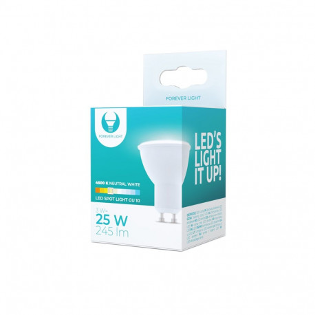 Forever Light LED bulb GU10 3W 230V 4500K 245lm