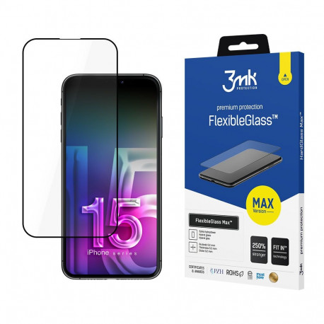 Apple iPhone 15 Pro Max - 3mk FlexibleGlass Max™ ekraanikaitsekile