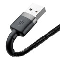 Baseus CALKLF-RG1 Cafule USB Lightning cable 2A | 3m Black+Gray Baseus CALKLF-RG1 Cafule USB Lightning cable 2A | 3m Black+Gray