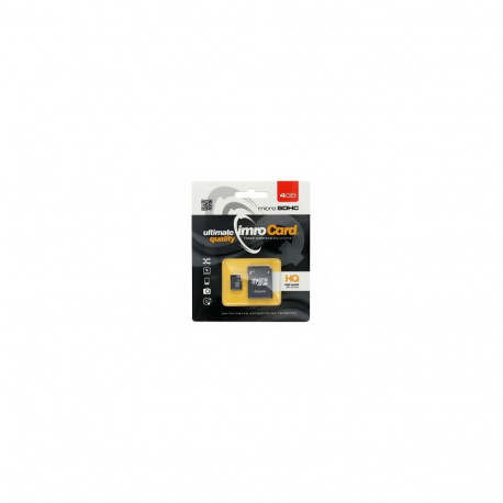 Imro memory card 4GB microSDHC cl. 10 + adapter