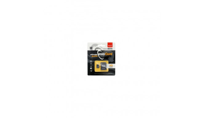 Imro mälukaart 4GB microSDHC cl. 10 + adapter