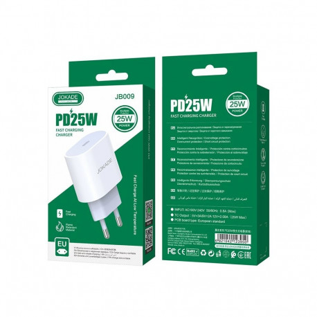 Jokade JB009 laadija PD | 25W | USB-C valge
