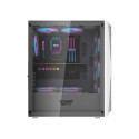 Computer Case Darkflash DK352 Plus  with 4 fans (Black & White)