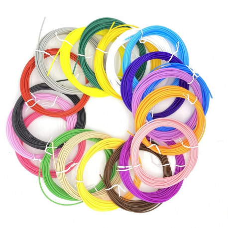Fusion 3D printing pen PLA filament with 20 colors 1.75 mm | 5m
