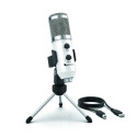 Fifine K056A microphone for gaming | podcasts | streams | tripod | white