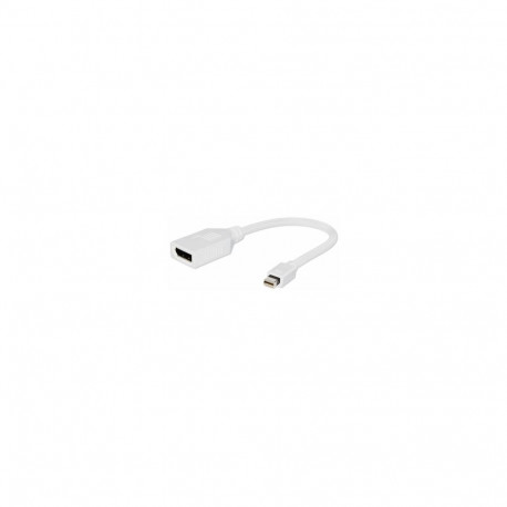 Adapter Gembird Mini DisplayPort - DisplayPort valge