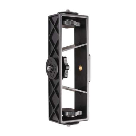 Fusion tripod or selfie stick additional holder for multiple devices