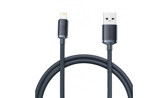 Baseus Crystal kaabel USB to Lightning, 2.4A 1.2m must