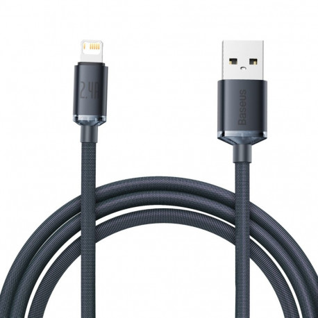 Baseus Crystal cable USB to Lightning 2.4A 2m black