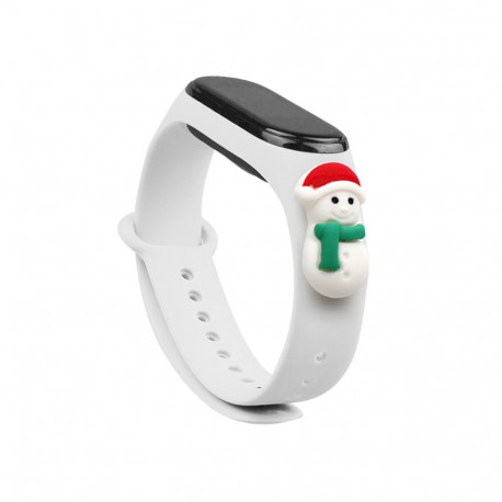 Valge Fusion Xmas Snowman 1 Xiaomi Mi Band 5 | Mi Band 6 jaoks