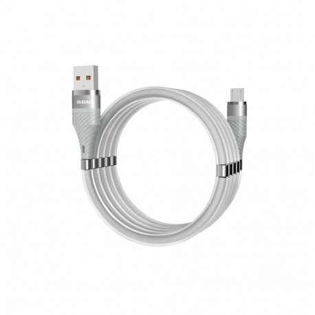 Dudao self-organizing magnetic USB - micro USB cable 5 A 1 m light gray (L1xsM light gray)