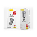 Dudao universal car charger 2 x USB | 3.1A | QC 3.0 | VOOC | 22.5W black