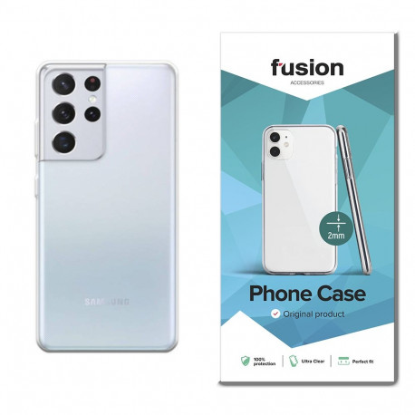Fusion ultra clear series 2 mm silikoonist ümbris Samsung G998 Galaxy S21 Ultra 5G läbipaistvale (EU