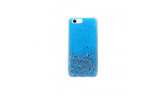 Fusion Glue Glitter Back Case Silikoonist ümbris Apple iPhone 12 Pro Max siniseks