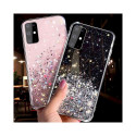 Fusion Glue Glitter Back Case Silicone Case For Apple iPhone 12 Pro Max Black