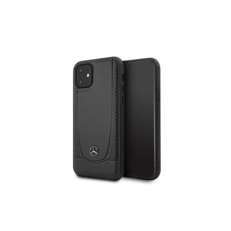 Mercedes MEHCP12SARMBK Leather Urban Cover For Apple iPhone 12 Mini Black