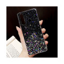 Fusion Glue Glitter Back Case Silicone Case For Apple iPhone 12 Pro Max Black