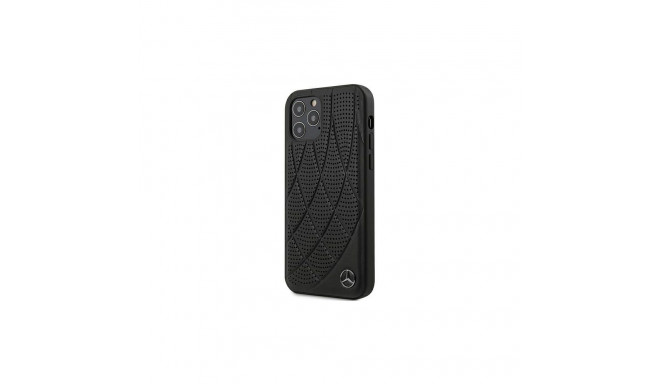 Mercedes MEHCP12MDIQBK Leather Bow nahk ümbris Apple iPhone 12 | 12 Pro mustale