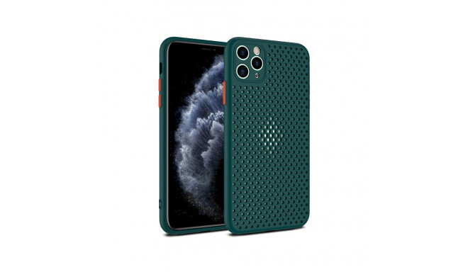 Fusion Breathe Case Silicone Case For Apple iPhone 12 Pro Max Green