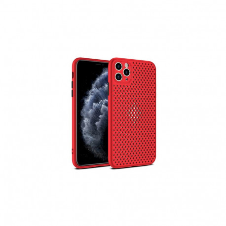 Fusion Breathe Case Silicone Case For Apple iPhone 12 Mini Red