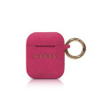 Guess GUACCSILGLFU silikoonist ümbris Apple Airpodidele 1 | 2 Roosa