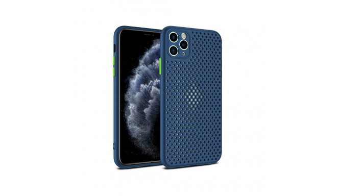 Fusion Breathe kaitseümbris silikoonist ümbris Huawei P30 Lite siniseks