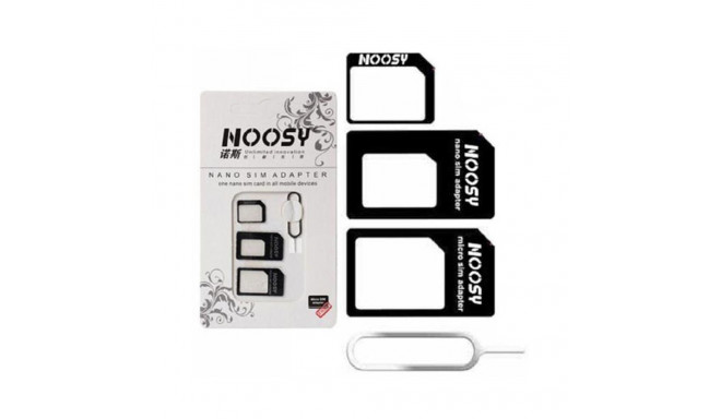 Noosy SIM-kaardi adapterikomplekt + nõel must