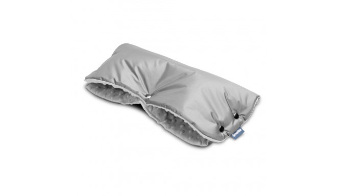 Minky pushchair hand muff – grey