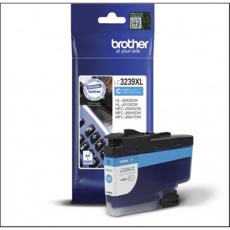Brother High-yield Ink Cartridge LC3239XLC Ink, Cyan
