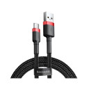 Baseus CABLE USB TO USB-C 1M/RED/BLACK CATKLF-B91