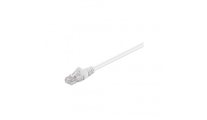 Goobay 68508 CAT 5e patch cable, U/UTP, white, 5 m