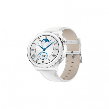 Huawei Watch GT 3 Pro 43mm Leather Strap White