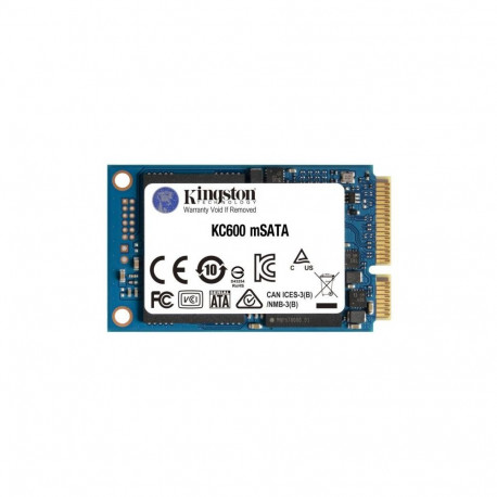 Kingston KC600 512 GB, SSD interface mSATA, Write speed 520 MB/s, Read speed 550 MB/s