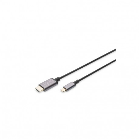 Digitus USB Type-C to HDMI Adapter DA-70821 1.8 m, Black, USB Type-C