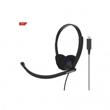Koss Headphones CS200 USB Wired, On-Ear, Microphone, USB Type-A, Black