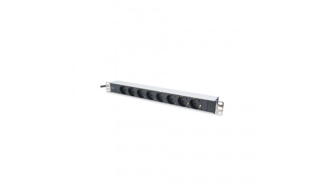 Digitus Aluminum outlet strip with 8 safety outlets DN-95401 Sockets quantity 8, 8x safety outlets 2