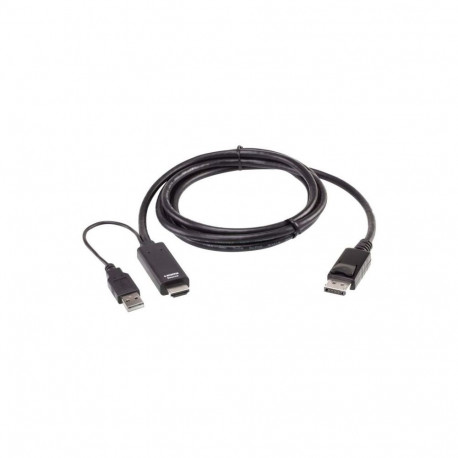 Aten 2L-7D02HDP True 4K 1.8M HDMI to DisplayPort Cable