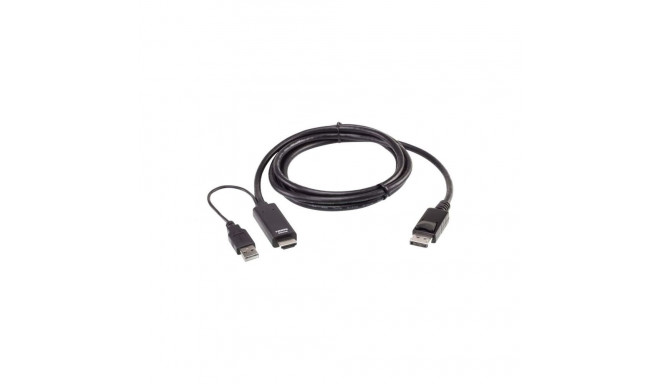 Aten 2L-7D02HDP True 4K 1.8M HDMI to DisplayPort Cable