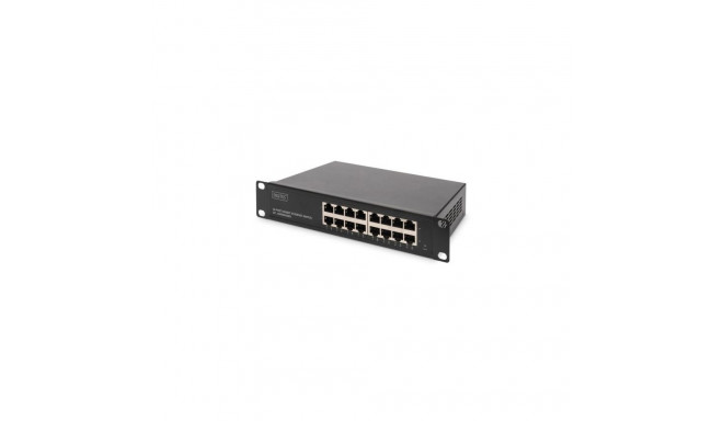 Digitus 16-port Gigabit Ethernet Switch DN-80115 10/100/1000 Mbps (RJ-45), Unmanaged, Rackmountable,