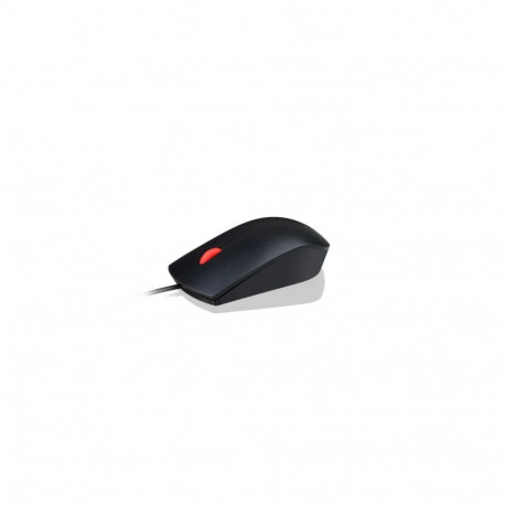 Lenovo Essential USB Wired Mouse, 1600 DPI, 1.8 m, 3 Buttons, Black