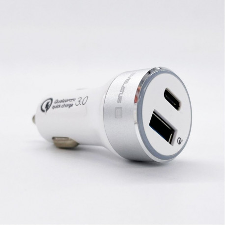 Evelatus - Evelatus Quick Car Charger QCC03, QCC03WH White