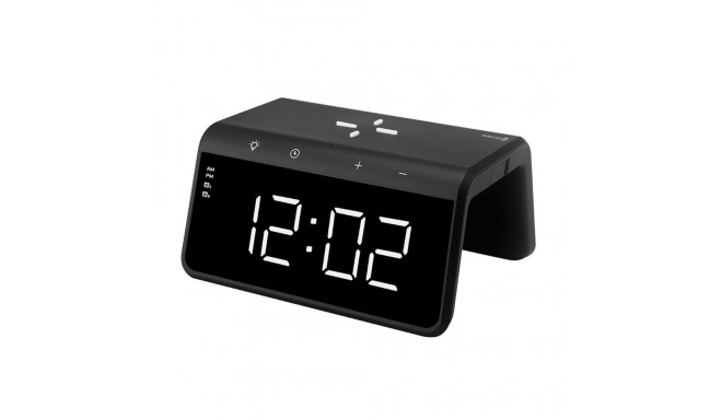 Evelatus Wireless Charging Clock WCC01BK Black
