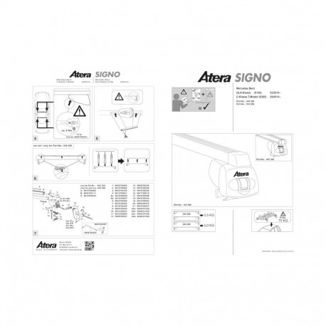 Katuseraam alumiinium MB GLA(X156) 3/14-