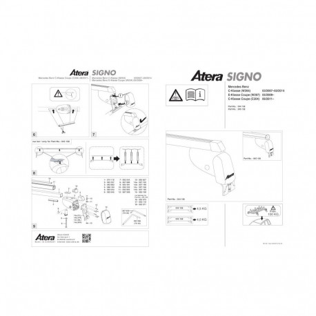 Katuseraam alumiinium C,E-CLASS(W201)(W204)