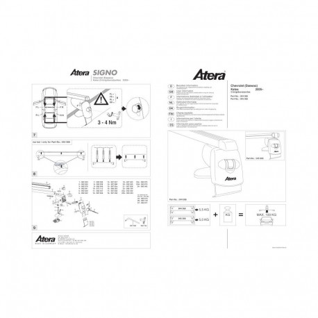 Katuseraam alumiinium KALOS 3-ust 3/05-