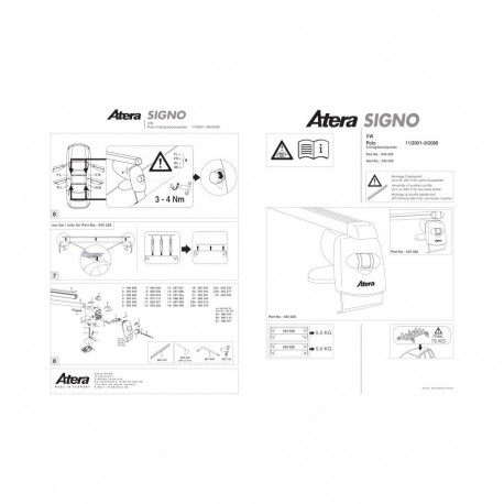 Katuseraam alumiinium POLO 5-ust 11/01-
